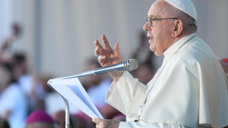 Pope Francis during Sunday Angelus