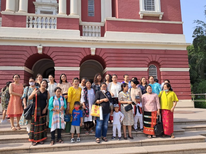 Group Photo of NECCOD Mothers after the Monthly Mass