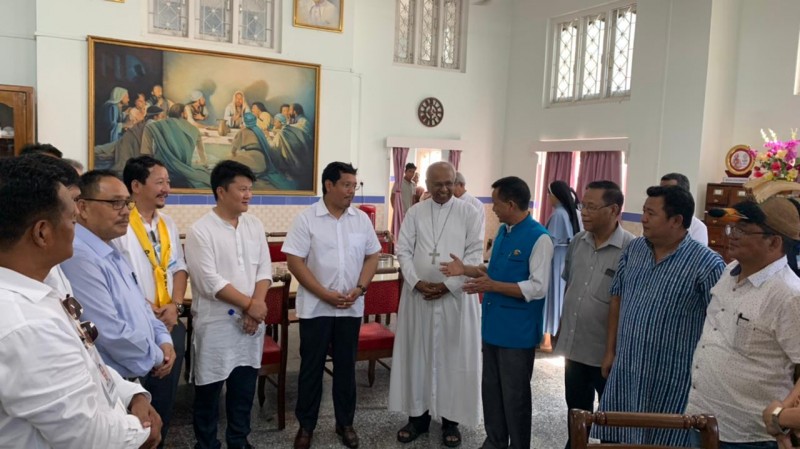 CM Meghalaya at the Bishop's House in Itanagar